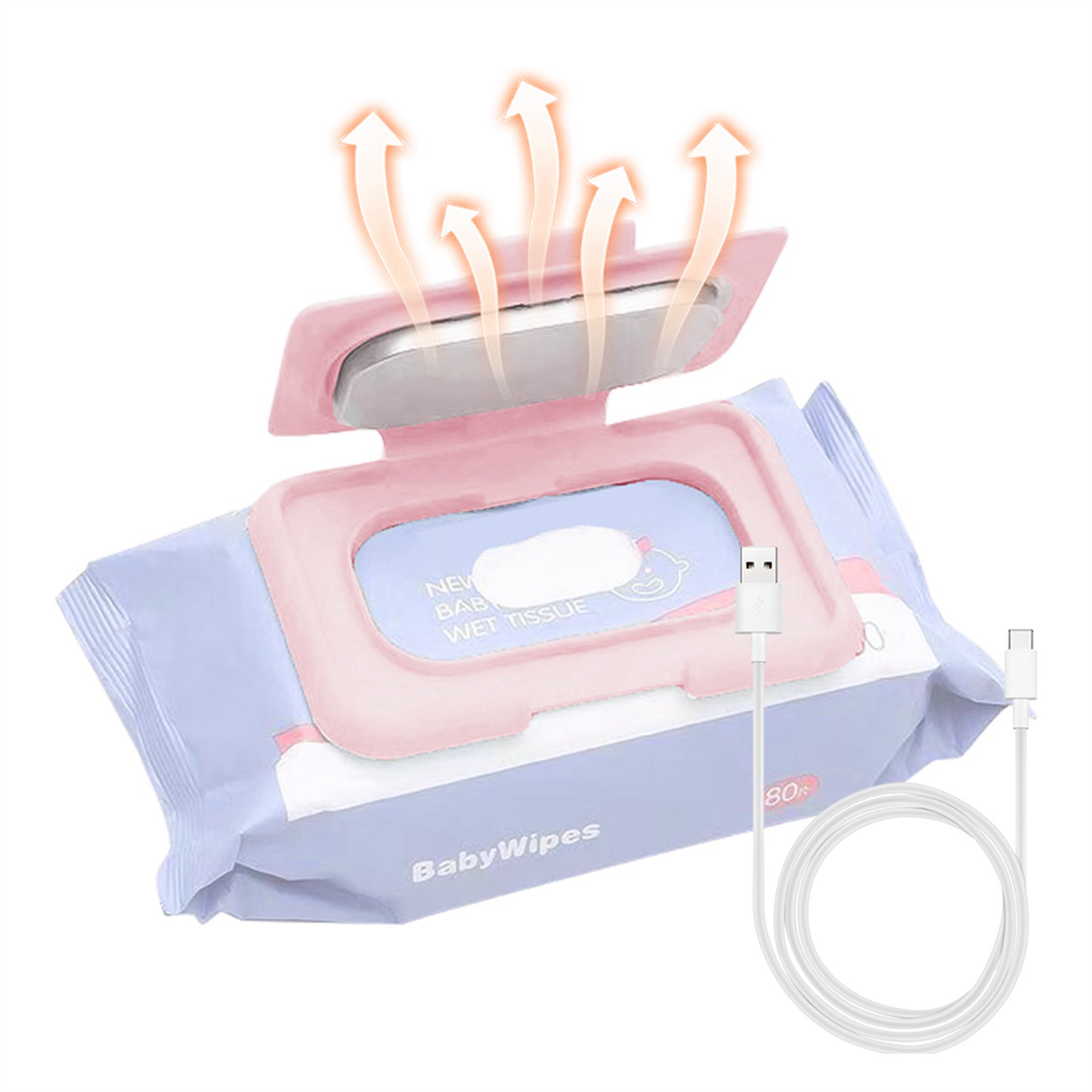 Baby Wipe Warmer - Aquecedor de Lenços Umedecidos Portátil para