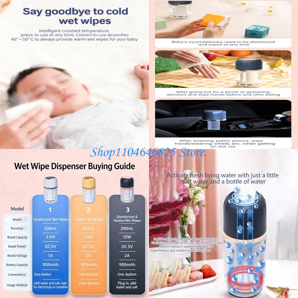Baby Wipe Warmer - Aquecedor portátil lenços umedecidos para bebês